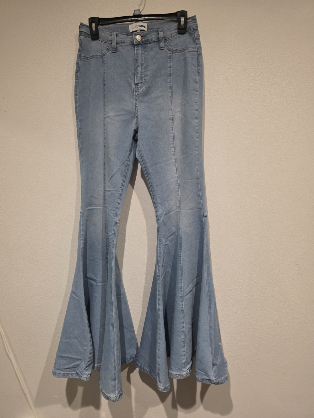 Light Wash Flare Jeans by Fashion Nova - Women's Light Blue Denim